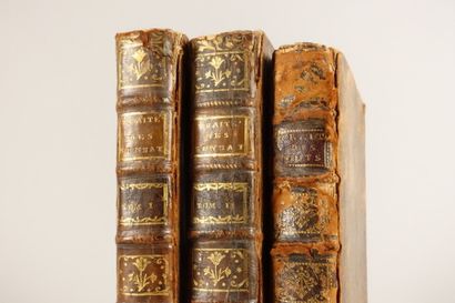 null Reunion of three volumes: 

- GAUTIER Henri. Traité des ponts, où il est parlé...