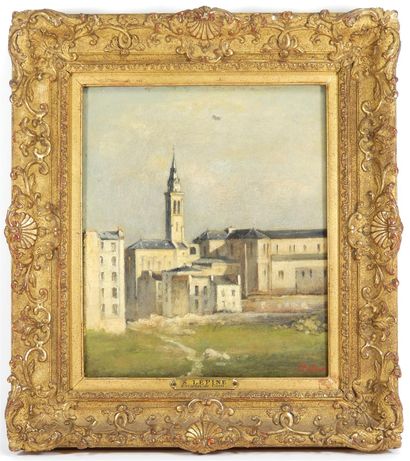 null French school of the 19th century.

Surroundings of Caen.

Oil on paper mounted...