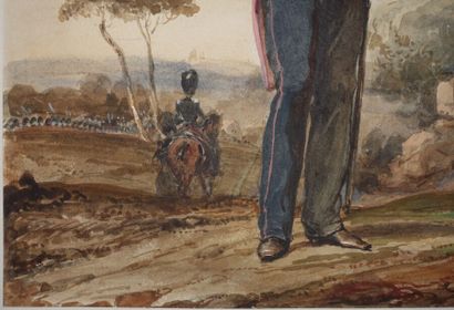 null Eugène-Louis LAMI (1800-1890)

Royal Guard, 1st Division, 2nd Brigade, 2nd Regiment

Watercolour,...