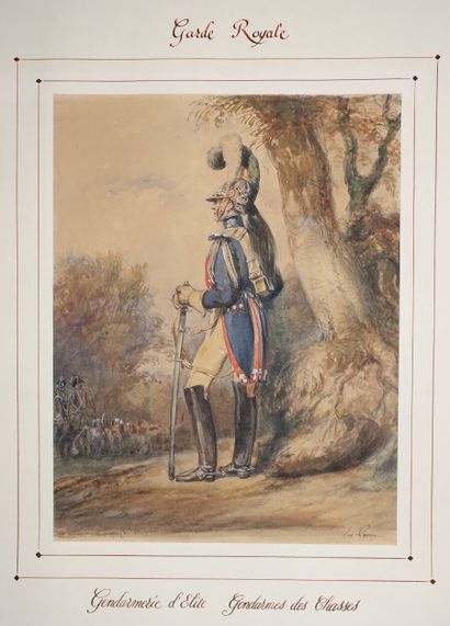 null Eugène-Louis LAMI (1800-1890)

Garde Royale 

Gendarmerie d'Elite, Gendarmes...