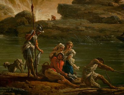 null Claude Joseph VERNET (Avignon 1714-Paris 1789)

Pêcheurs retirant leur filet...