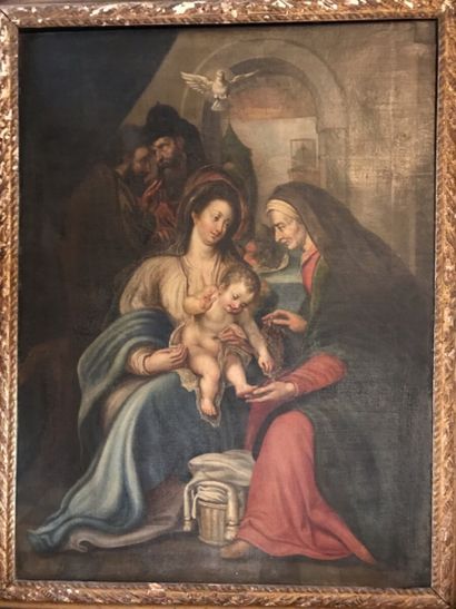 null École allemande du XVIIe siècle

Vierge à l'Enfant avec Sainte-Anne

Toile

(Accidents...