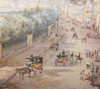 null Giacinto GIGANTE (1806-1876) 

Riviera di chiaia, Naples

Watercolour, signed...