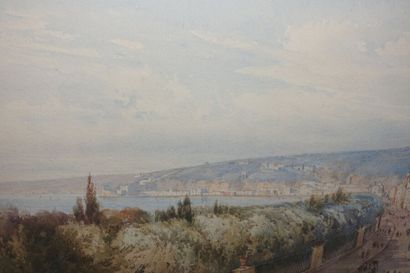 null Giacinto GIGANTE (1806-1876) 

Riviera di chiaia, Naples

Aquarelle, signée...