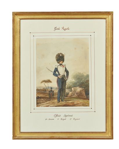 Eugène-Louis LAMI (1800-1890) 
Royal Guard,...