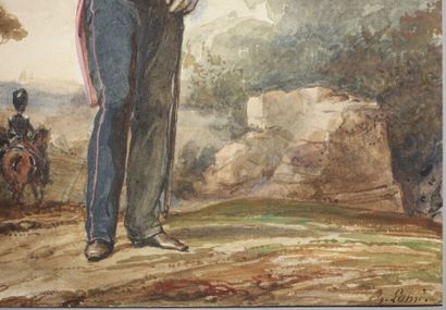 null Eugène-Louis LAMI (1800-1890)

Royal Guard, 1st Division, 2nd Brigade, 2nd Regiment

Watercolour,...