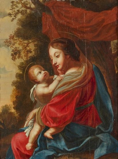 null Attribué à Melchior de BOUT (École française vers 1700)

Vierge à l'Enfant d'après...