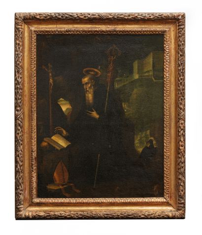 null Attribuée à Jacopo LIGOZZI (1547-1627)

Saint Élie en prière

Toile

Cadre en...