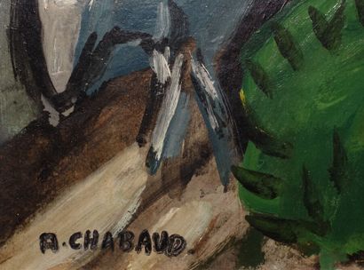 null Auguste CHABAUD (1882-1955)

Retour des champs

Huile sur carton, porte le cachet...
