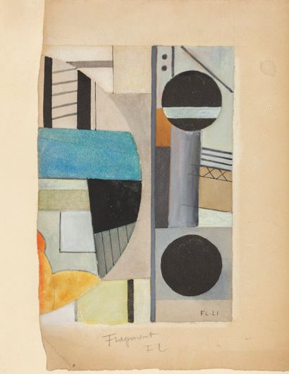 null Fernand LÉGER (1881-1955)

Composition - 1921

Aquarelle et technique mixte...