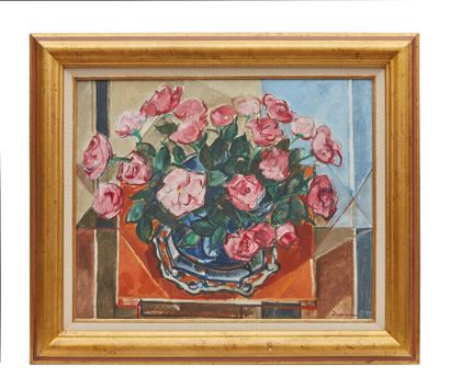 null Jacques Ceria DESPIERRE (1912-1995)

Roses vase bleu

Huile sur toile, signée...