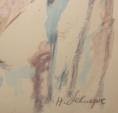 null Henri LEBASQUE (1865-1937)

Modèle assis

Aquarelle, annotée " H. Lebasque "...