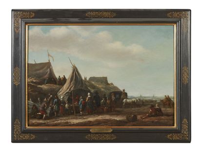 null Barend GAEL (vers 1620-1687)

Un marché sur la plage

Panneau de chêne, deux...