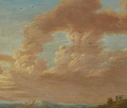 null Lucas Van UDEN (1595-1672)

Bergers dans un paysage vallonNé

Panneau de chene,...
