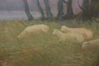 null Alphonse OSBERT (1857-1939)

La bergère dans les dunes, 1939

Huile sur panneau,...