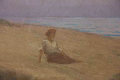 null Alphonse OSBERT (1857-1939)

La bergère dans les dunes, 1939

Huile sur panneau,...