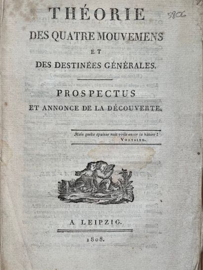 null FOURIER Charles. Théorie des quatre mouvements et des destinées générales. Prospectus...