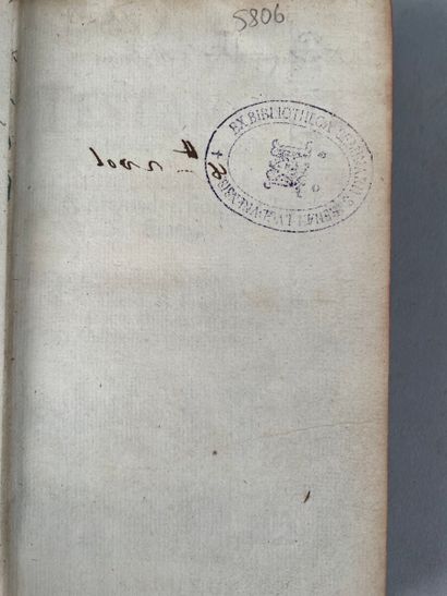 null FABRICIUS Johannes Albertus. Codex apocryphus. Novi Testamenti [Actæ. Epistolæ....