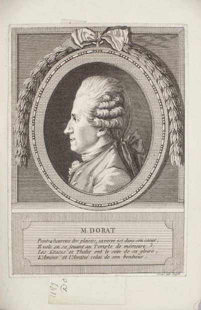 null [DORAT Claude-Joseph]. Fables nouvelles. La Haye ; Paris, 1773 ; 4 parties en...