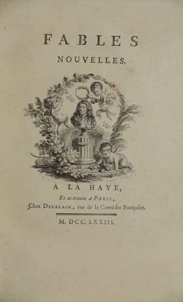 null [DORAT Claude-Joseph]. Fables nouvelles. La Haye ; Paris, 1773 ; 4 parties en...