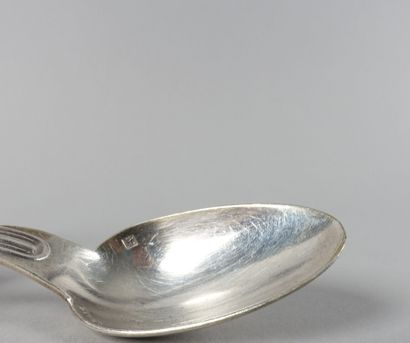 null ERCUIS

Twelve coffee spoons in silver plated metal, numbered BL