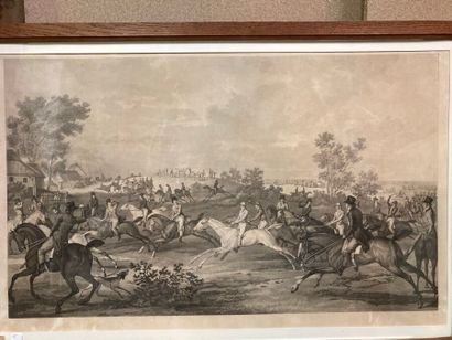 null After Horace Vernet 

Equestrian engraving, stamped lower left 

Height : 62...
