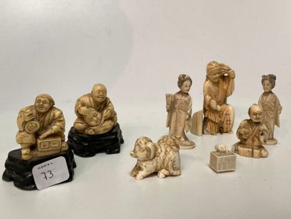 null JAPAN - 19th century

Meeting of ivory netsuke and jointed bases

(Accidents.)

INCLUDING...