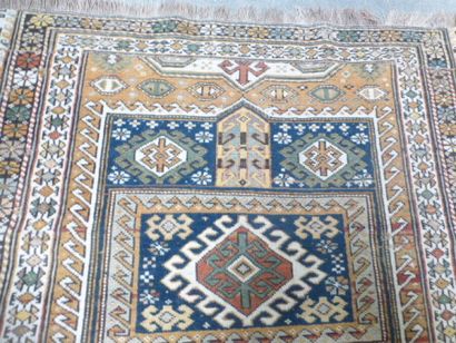 null Chirvan Gendje carpet (warp, weft and wool pile), Caucasus, circa 1930

(Wear...