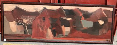 null Contemporary school

Village

Oil on panel, signed lower right 

Height : 40...