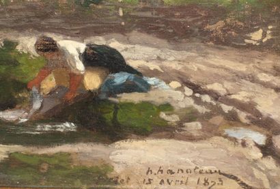 null Hector HANOTEAU (1823-1890)

Le lavoir

Huile sur toile, signée et datée 15...