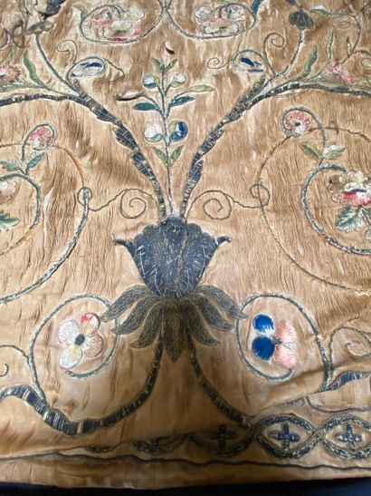 null Embroidered silk antependium 

17th-18th centuries

Accidents and missing p...