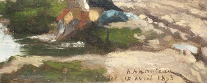 null Hector HANOTEAU (1823-1890)

Le lavoir

Huile sur toile, signée et datée 15...