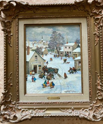 null Paul LEMASSON (1897-1971)

Village in winter

Oil on isorel

Height : 27 cm...