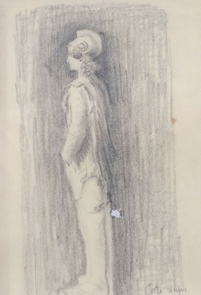 null Gustave CANTIN (1881-1967)

Minerva of Poitiers, circa 1914

Graphite drawing,...