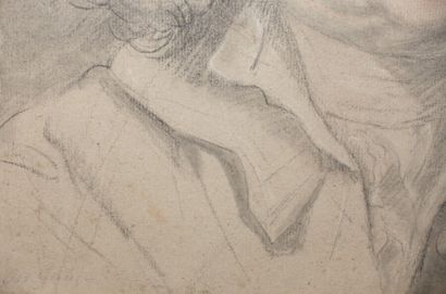 null École française du XVIIIe siècle

Portrait d'homme

Crayon noir, estompe et...