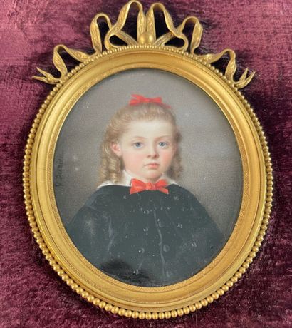 null V. DURIEU (Actif au XIXe siècle)

Portraits de deux enfants de la famille d'Espous...