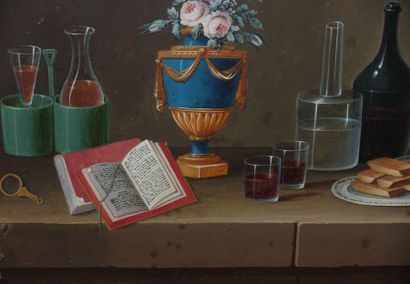 null Johann Rudolf FEYERABEND called LELONG (1779-1814)

Still life with a vase of...