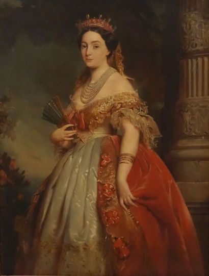 null École française du XIXe siècle, suiveur de Édouard DUBUFFE

Portrait de la Princesse...
