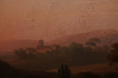 null French school circa 1800

People in a landscape at dusk

Canvas

(Restorations.)

Height...