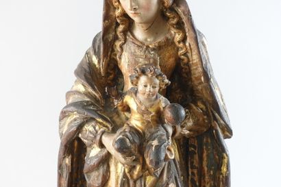 null Attribué à Michel LOURDEL (1577-1676)

Vierge à l'Enfant

Fort-relief en bois...