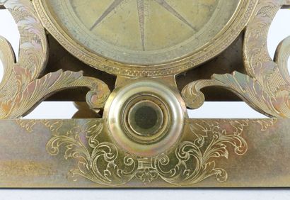 null Claude LANGLOIS - 18th century

Brass pinnae graphometer with compass dial with...