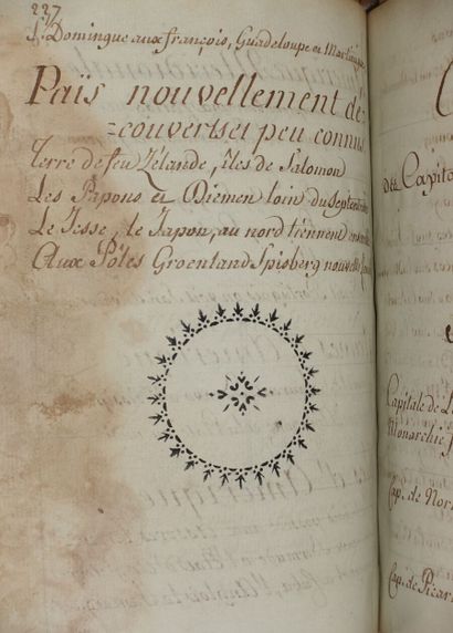null École française du XVIIIe siècle

Projet de cadran solaire projettté pour la...