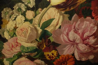 null Auguste MALPERTUY (1823-1897)

Bouquet of flowers in a vase on an entablature...