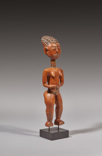 GHANA, Ashanti 
Statuette féminine en bois...