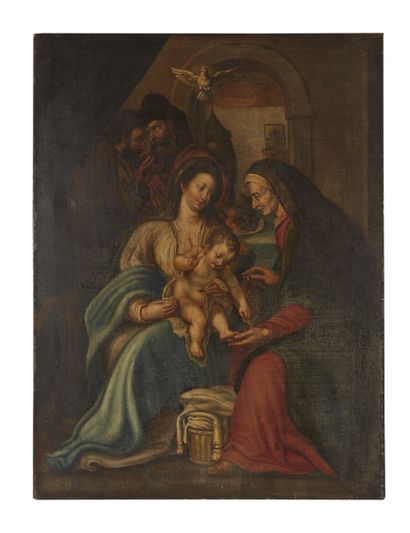 null École allemande du XVIIe siècle

Vierge à l'Enfant avec Sainte-Anne

Toile

(Accidents...