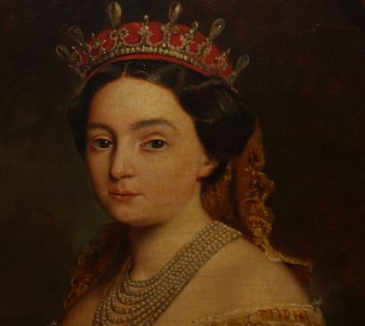 null École française du XIXe siècle, suiveur de Édouard DUBUFFE

Portrait de la Princesse...