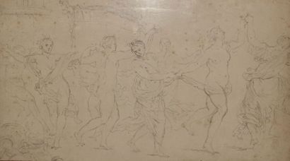 null French school of the 18th century

Bacchanalian Dance

Black pencil

(Scratches.)

Height...