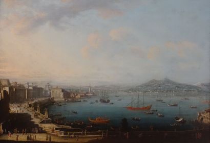 null École napolitaine du XVIIIe siècle, suiveur d'Antonio JOLI

Vue de Naples

Toile

Haut....