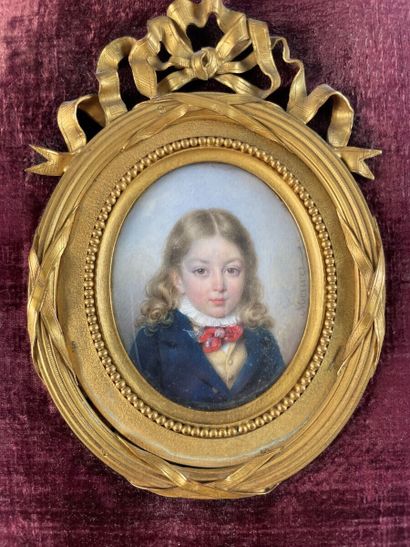 null François MEURET (1800-1887)

Portrait d'un enfant de la famille d'Espous de...