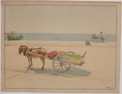 null Tony MINARTZ (1870-1944)

Cheval et sa charrette

Aquarelle, porte le cachet...